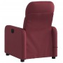 Sillón de masaje reclinable eléctrico tela rojo tinto en Sillones | Comprar online en Foru.es