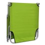 Tumbona plegable de acero con recubrimiento polvo verde manzana de vidaXL, Tumbonas - Ref: Foro24-41480, Precio: 52,80 €, Des...