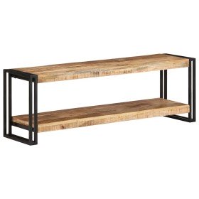 Mueble para TV de madera maciza de mango rugosa 120x30x40 cm en Muebles TV | Comprar online en Foru.es