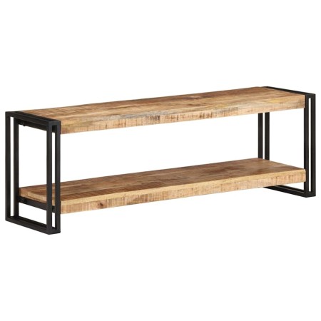 Mueble para TV de madera maciza de mango rugosa 120x30x40 cm en Muebles TV | Comprar online en Foru.es