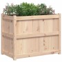 Jardinera de madera maciza de pino 90x50x70 cm de vidaXL, Maceteros y jardineras - Ref: Foro24-837469, Precio: 84,68 €, Descu...