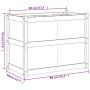 Jardinera de madera maciza de pino 90x50x70 cm de vidaXL, Maceteros y jardineras - Ref: Foro24-837469, Precio: 84,68 €, Descu...