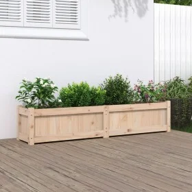 Jardinera de madera maciza de pino 150x31x31 cm by vidaXL, Pots and planters - Ref: Foro24-837474, Price: 74,55 €, Discount: %