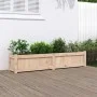 Jardinera de madera maciza de pino 150x31x31 cm de vidaXL, Maceteros y jardineras - Ref: Foro24-837474, Precio: 74,55 €, Desc...
