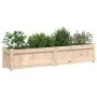 Jardinera de madera maciza de pino 150x31x31 cm de vidaXL, Maceteros y jardineras - Ref: Foro24-837474, Precio: 74,55 €, Desc...
