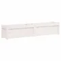 Jardinera de madera maciza de pino blanca 150x31x31 cm de vidaXL, Maceteros y jardineras - Ref: Foro24-837476, Precio: 88,12 ...
