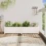 Jardinera de madera maciza de pino blanca 150x31x31 cm de vidaXL, Maceteros y jardineras - Ref: Foro24-837476, Precio: 88,12 ...