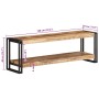 Mueble para TV de madera maciza de mango rugosa 120x30x40 cm en Muebles TV | Comprar online en Foru.es