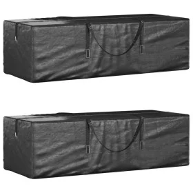Bolsas para guardar árbol de Navidad 2 uds polietileno negro de vidaXL, Fundas para muebles de jardín - Ref: Foro24-3195593, ...