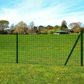 Euro Green Steel Fence 25x0.8 m by vidaXL, fence panels - Ref: Foro24-142387, Price: 218,89 €, Discount: %