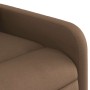 Sillón reclinable de masaje eléctrico tela marrón en Sillones | Comprar online en Foru.es