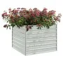 Arriate de acero galvanizado plateado 100x100x77 cm de vidaXL, Maceteros y jardineras - Ref: Foro24-316883, Precio: 61,61 €, ...