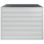 Arriate de acero galvanizado plateado 100x100x77 cm de vidaXL, Maceteros y jardineras - Ref: Foro24-316883, Precio: 59,82 €, ...