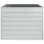 Arriate de acero galvanizado plateado 100x100x77 cm de vidaXL, Maceteros y jardineras - Ref: Foro24-316883, Precio: 61,61 €, ...