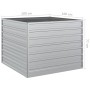 Arriate de acero galvanizado plateado 100x100x77 cm de vidaXL, Maceteros y jardineras - Ref: Foro24-316883, Precio: 59,82 €, ...