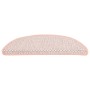 Alfombrilla autoadhesiva escalera sisal 15 uds roja 65x21x4 cm de vidaXL, Alfombrillas para escalones - Ref: Foro24-326876, P...