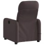 Sillón reclinable de masaje eléctrico tela marrón oscuro en Sillones | Comprar online en Foru.es