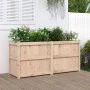 Jardinera de madera maciza de pino 150x50x70 cm de vidaXL, Maceteros y jardineras - Ref: Foro24-837489, Precio: 144,62 €, Des...