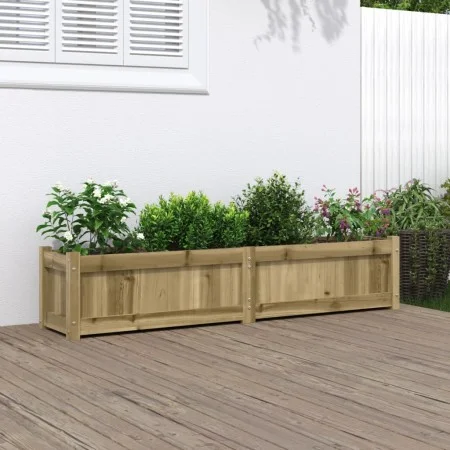 Jardinera de madera de pino impregnada 150x31x31 cm de vidaXL, Maceteros y jardineras - Ref: Foro24-837482, Precio: 79,87 €, ...