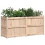 Jardinera de madera maciza de pino 150x50x70 cm de vidaXL, Maceteros y jardineras - Ref: Foro24-837489, Precio: 144,62 €, Des...