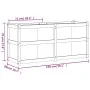 Jardinera de madera maciza de pino 150x50x70 cm de vidaXL, Maceteros y jardineras - Ref: Foro24-837489, Precio: 144,62 €, Des...