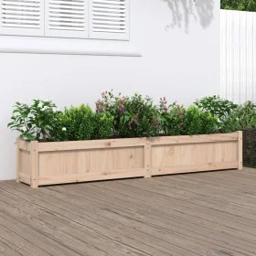 Jardinera de madera maciza de pino 180x31x31 cm de vidaXL, Maceteros y jardineras - Ref: Foro24-837494, Precio: 79,11 €, Desc...