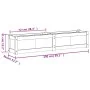 Jardinera de madera de pino impregnada 150x31x31 cm de vidaXL, Maceteros y jardineras - Ref: Foro24-837482, Precio: 79,87 €, ...