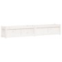 Jardinera de madera maciza de pino blanca 180x31x31 cm de vidaXL, Maceteros y jardineras - Ref: Foro24-837496, Precio: 105,45...