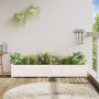 Jardinera de madera maciza de pino blanca 180x31x31 cm de vidaXL, Maceteros y jardineras - Ref: Foro24-837496, Precio: 105,45...