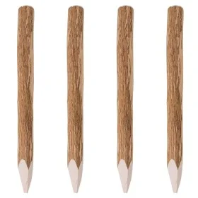 4 pointed fence posts hazelnut wood 90 cm by vidaXL, fence posts - Ref: Foro24-43144, Price: 61,56 €, Discount: %