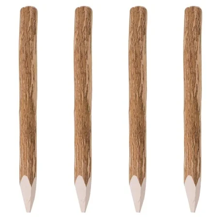 4 pointed fence posts hazelnut wood 90 cm by vidaXL, fence posts - Ref: Foro24-43144, Price: 61,56 €, Discount: %