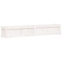 Jardinera de madera maciza de pino blanca 180x31x31 cm de vidaXL, Maceteros y jardineras - Ref: Foro24-837496, Precio: 105,45...