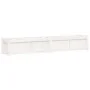 Jardinera de madera maciza de pino blanca 180x31x31 cm de vidaXL, Maceteros y jardineras - Ref: Foro24-837496, Precio: 104,13...