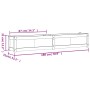 Jardinera de madera maciza de pino blanca 180x31x31 cm de vidaXL, Maceteros y jardineras - Ref: Foro24-837496, Precio: 105,45...