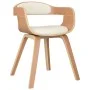 Dining chairs 2 pcs curved wood and cream synthetic leather by vidaXL, dining chairs - Ref: Foro24-3092380, Price: 318,34 €, ...