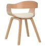 Dining chairs 2 pcs curved wood and cream synthetic leather by vidaXL, dining chairs - Ref: Foro24-3092380, Price: 318,34 €, ...