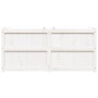 Jardinera de madera maciza de pino blanca 150x50x70 cm de vidaXL, Maceteros y jardineras - Ref: Foro24-837490, Precio: 195,87...