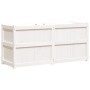Jardinera de madera maciza de pino blanca 150x50x70 cm de vidaXL, Maceteros y jardineras - Ref: Foro24-837490, Precio: 195,87...