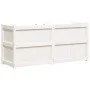 Jardinera de madera maciza de pino blanca 150x50x70 cm de vidaXL, Maceteros y jardineras - Ref: Foro24-837490, Precio: 193,49...