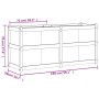 Jardinera de madera maciza de pino blanca 150x50x70 cm de vidaXL, Maceteros y jardineras - Ref: Foro24-837490, Precio: 195,87...
