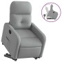 Sillón reclinable elevable de tela gris claro en Sillones | Comprar online en Foru.es
