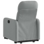 Sillón reclinable elevable de tela gris claro en Sillones | Comprar online en Foru.es