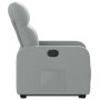 Sillón reclinable elevable de tela gris claro en Sillones | Comprar online en Foru.es