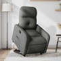 Sillón reclinable elevable de tela gris oscuro en Sillones | Comprar online en Foru.es
