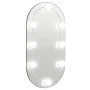 Mirror with LED lights oval glass 60x30 cm by vidaXL, Mirrors - Ref: Foro24-3102974, Price: 31,53 €, Discount: %
