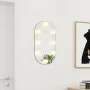 Mirror with LED lights oval glass 60x30 cm by vidaXL, Mirrors - Ref: Foro24-3102974, Price: 31,53 €, Discount: %