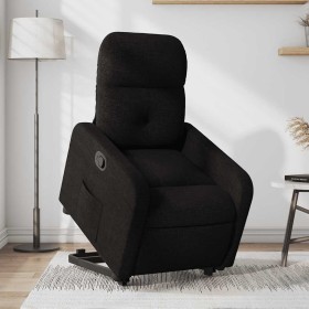Sillón reclinable elevable tela negro en Sillones | Comprar online en Foru.es