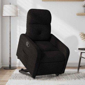 Sillón reclinable elevable tela negro en Sillones | Comprar online en Foru.es