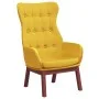Sillón de relax de tela amarillo mostaza de vidaXL, Sillones - Ref: Foro24-341275, Precio: 121,70 €, Descuento: %