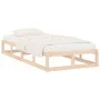 Small solid wood single bed frame 75x190 cm by vidaXL, Beds and slatted bases - Ref: Foro24-820821, Price: 64,76 €, Discount: %